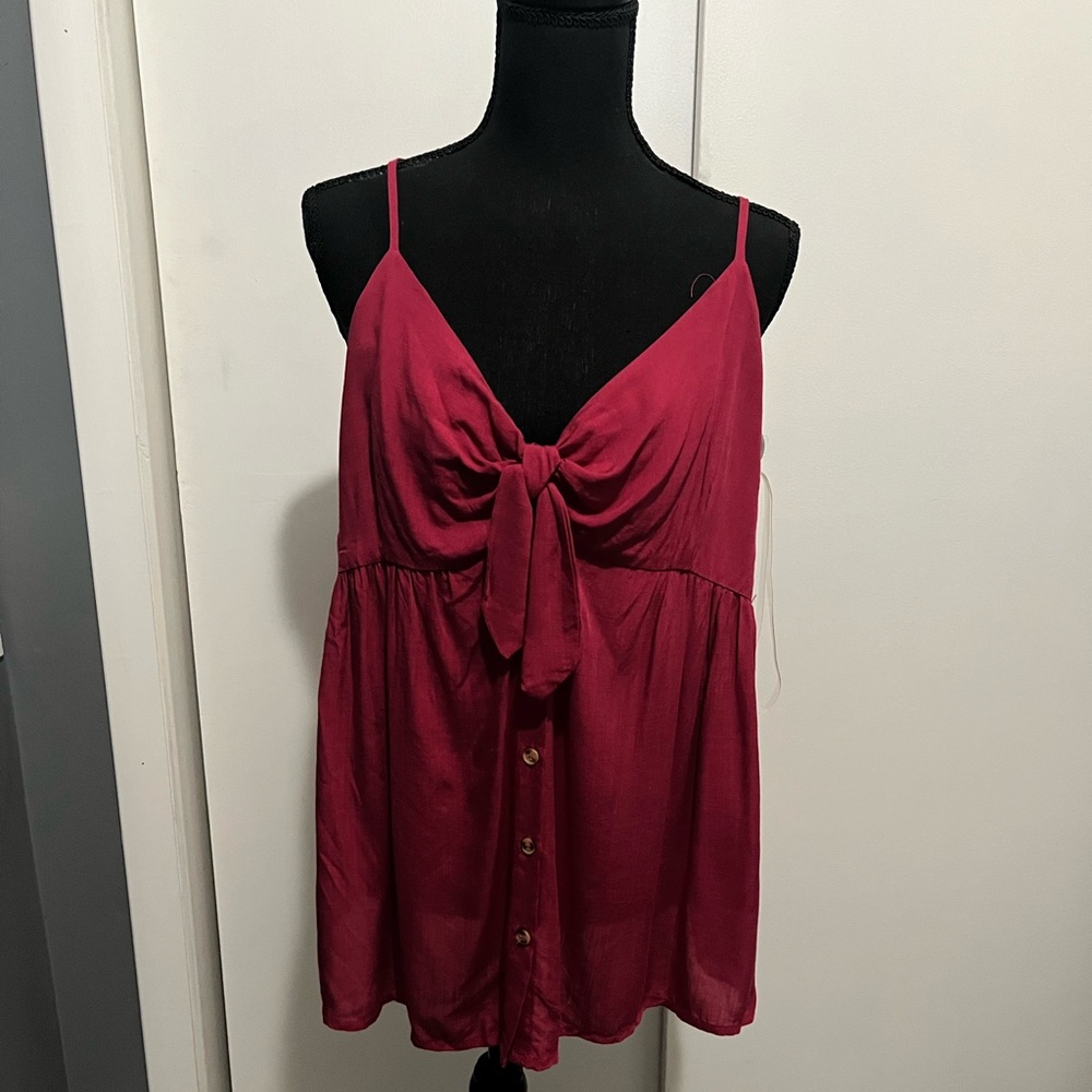 Elegant Burgundy Women's Top